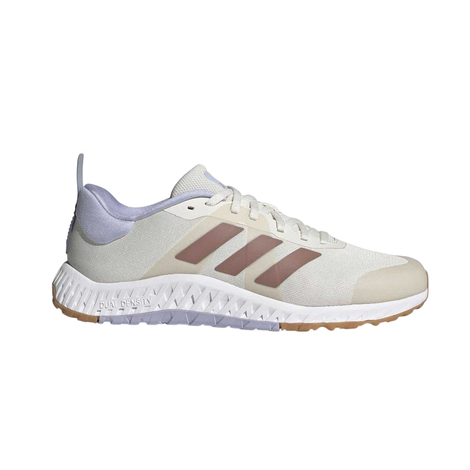 White-Clay-Violet - Lifestyle - Adidas Womens-Ladies Versatile Round Toe Trainers