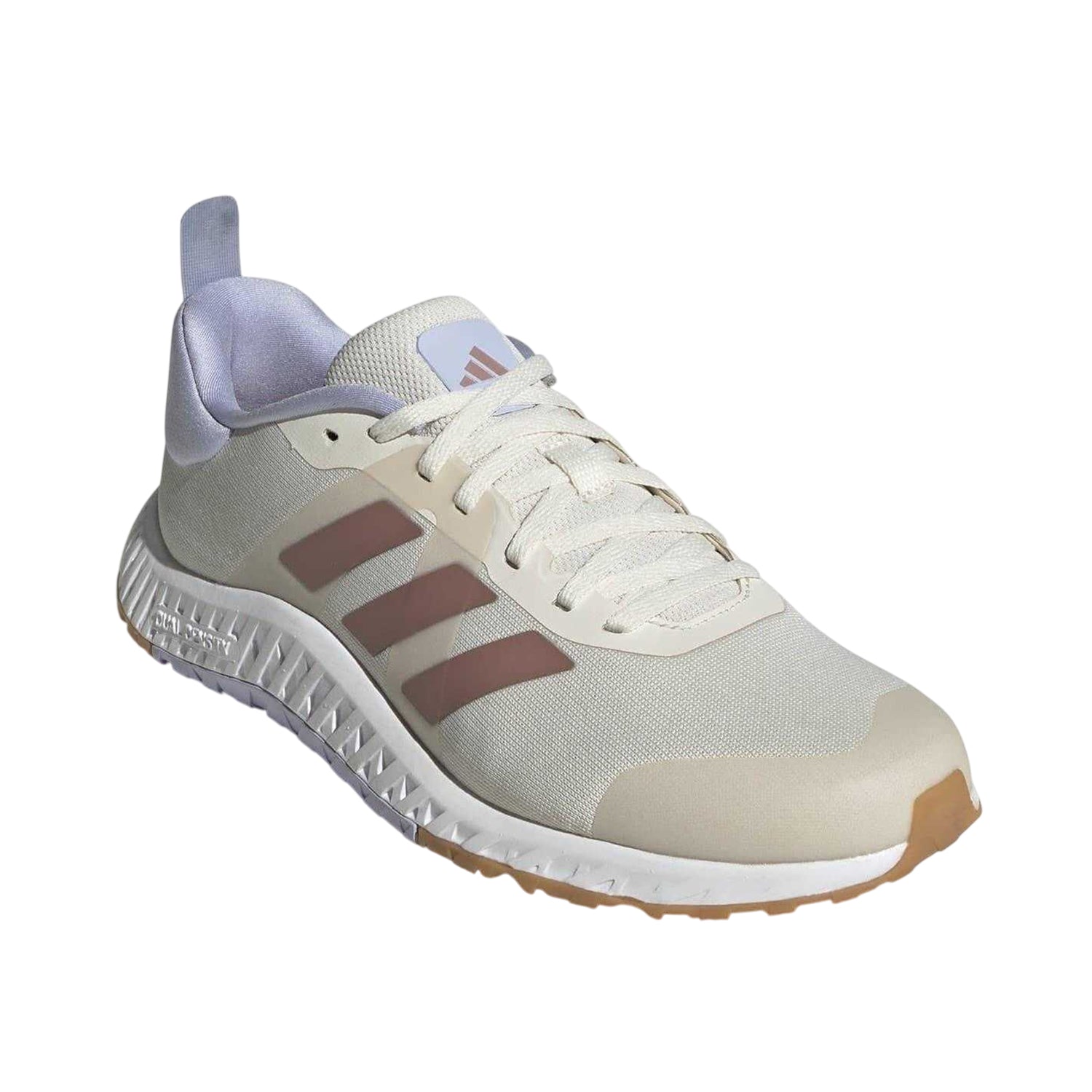 White-Clay-Violet - Front - Adidas Womens-Ladies Versatile Round Toe Trainers