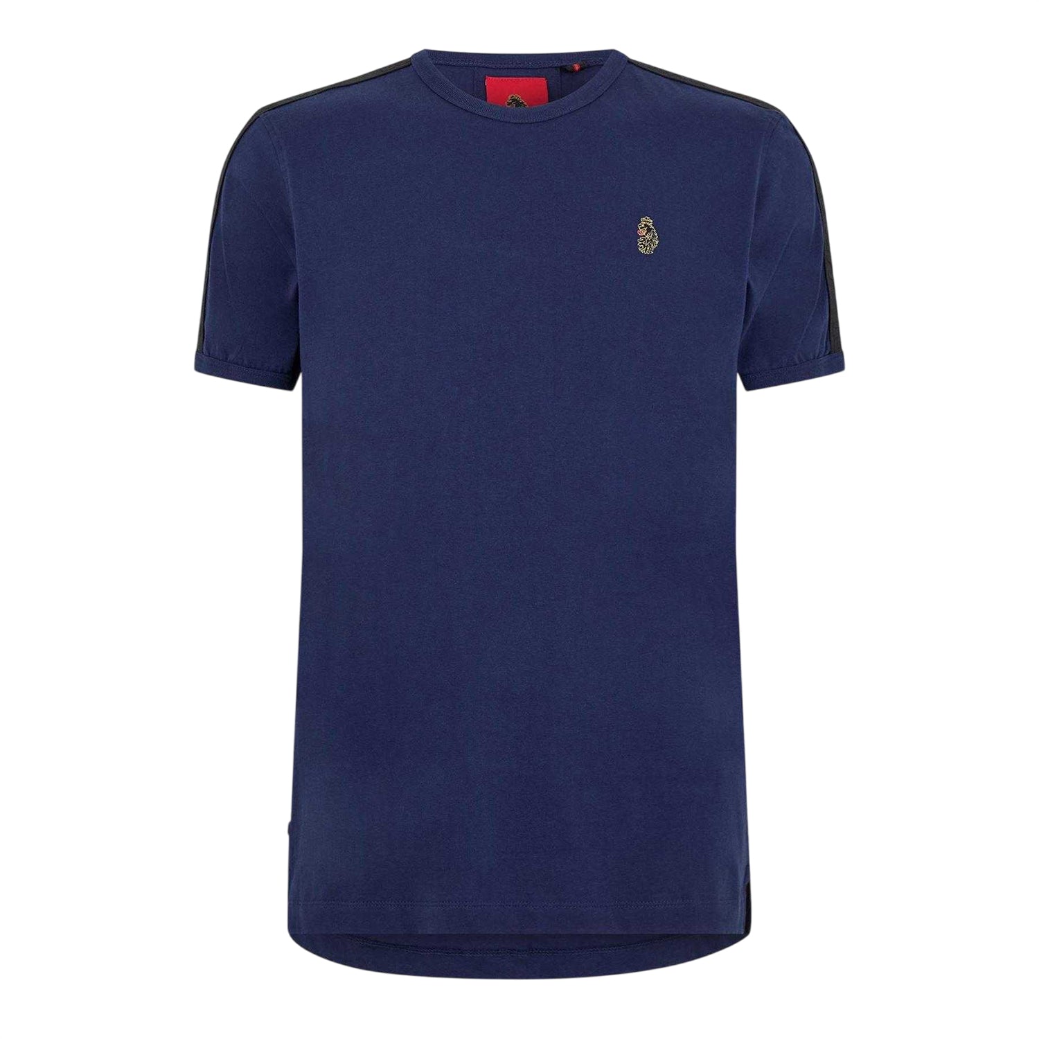 Navy - Front - Luke 1977 Mens Embroidered Logo Regular T-Shirt