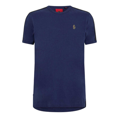 Navy - Front - Luke 1977 Mens Embroidered Logo Regular T-Shirt
