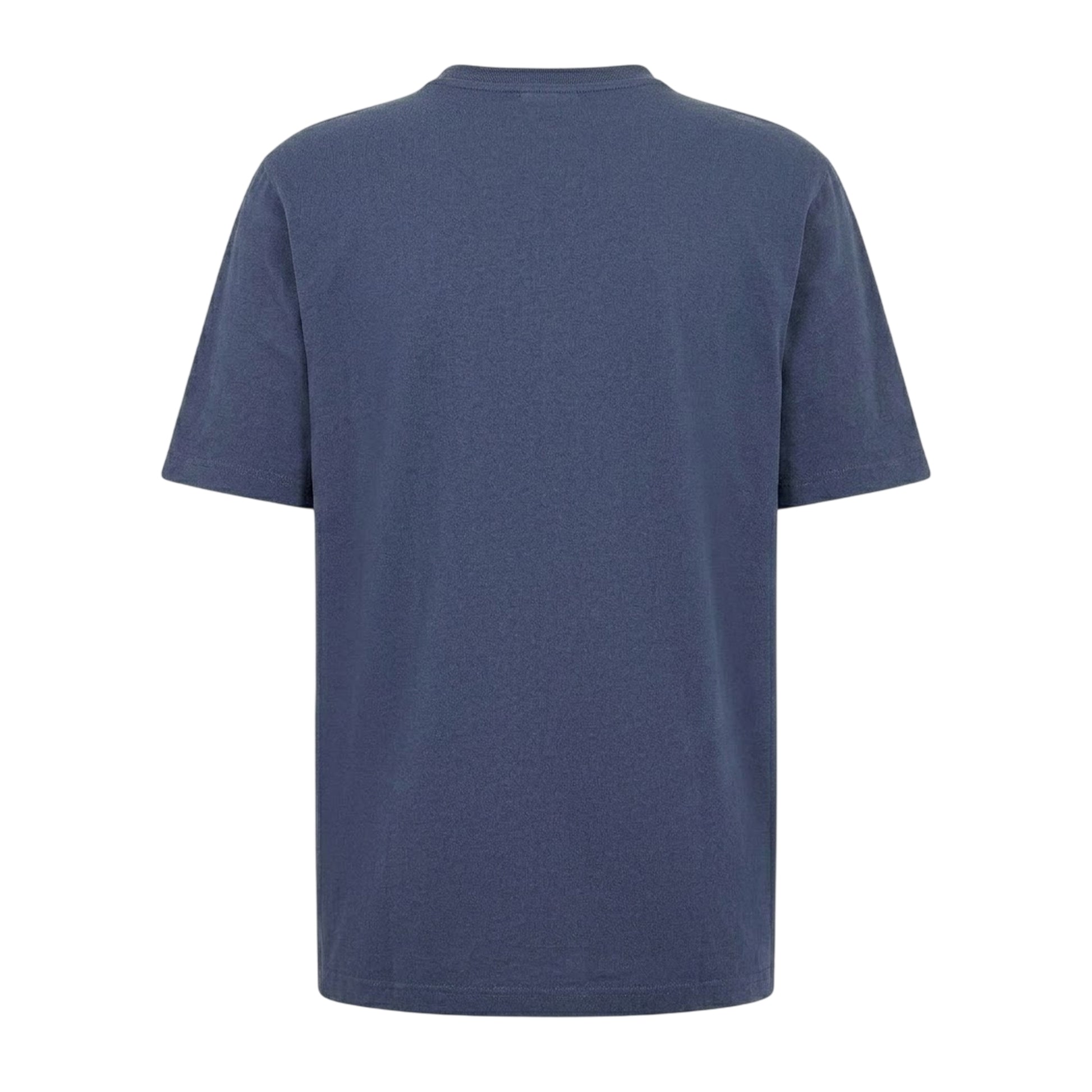 Shadow Blue - Back - Maison Kitsuné Mens Dressed Fox Cotton T-Shirt