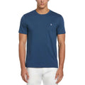 Blue - Front - Original Penguin Mens Pete Embroidered Logo T-Shirt