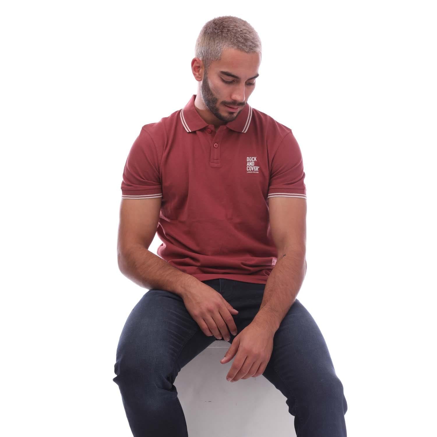 Red - Lifestyle - Duck and Cover Mens Sameer Polo Shirt