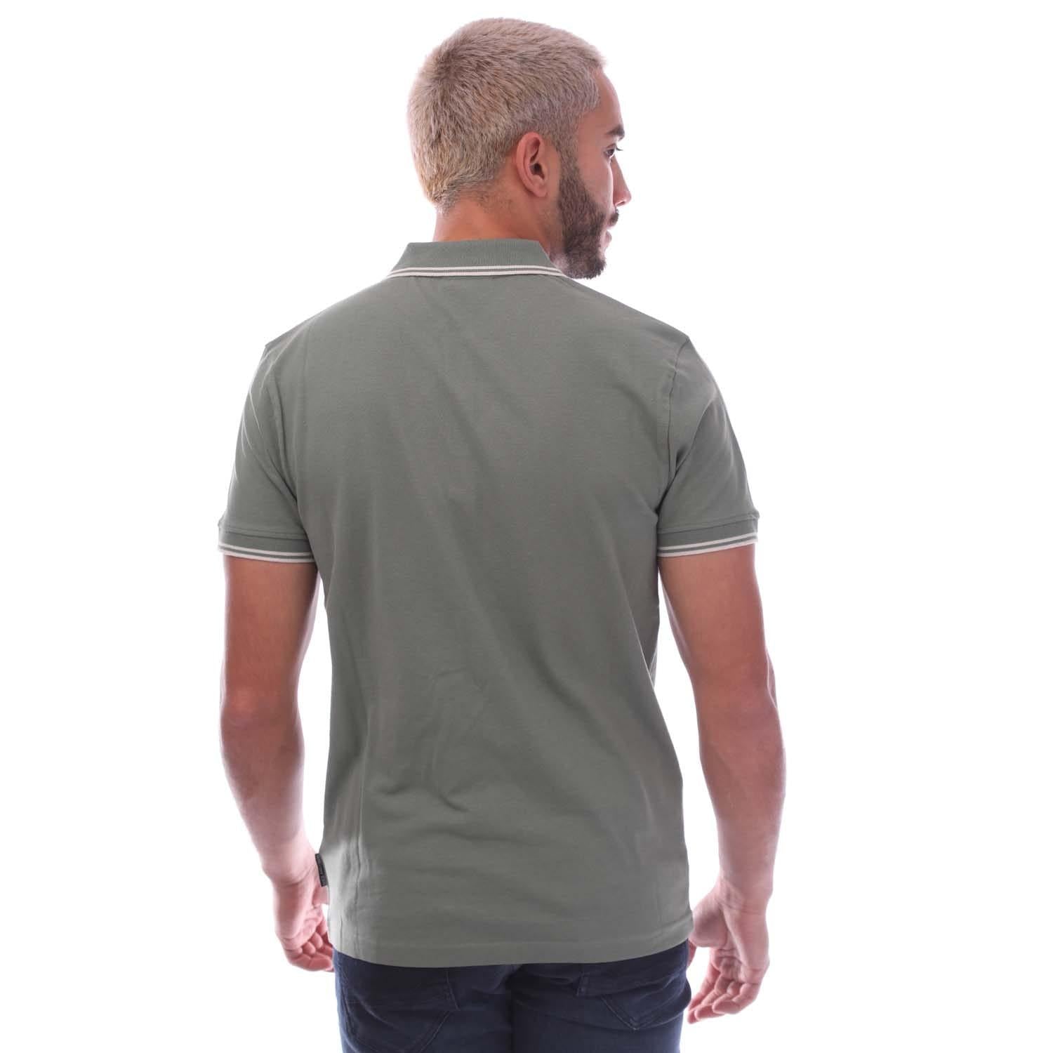 Khaki Grey - Back - Duck and Cover Mens Sameer Polo Shirt