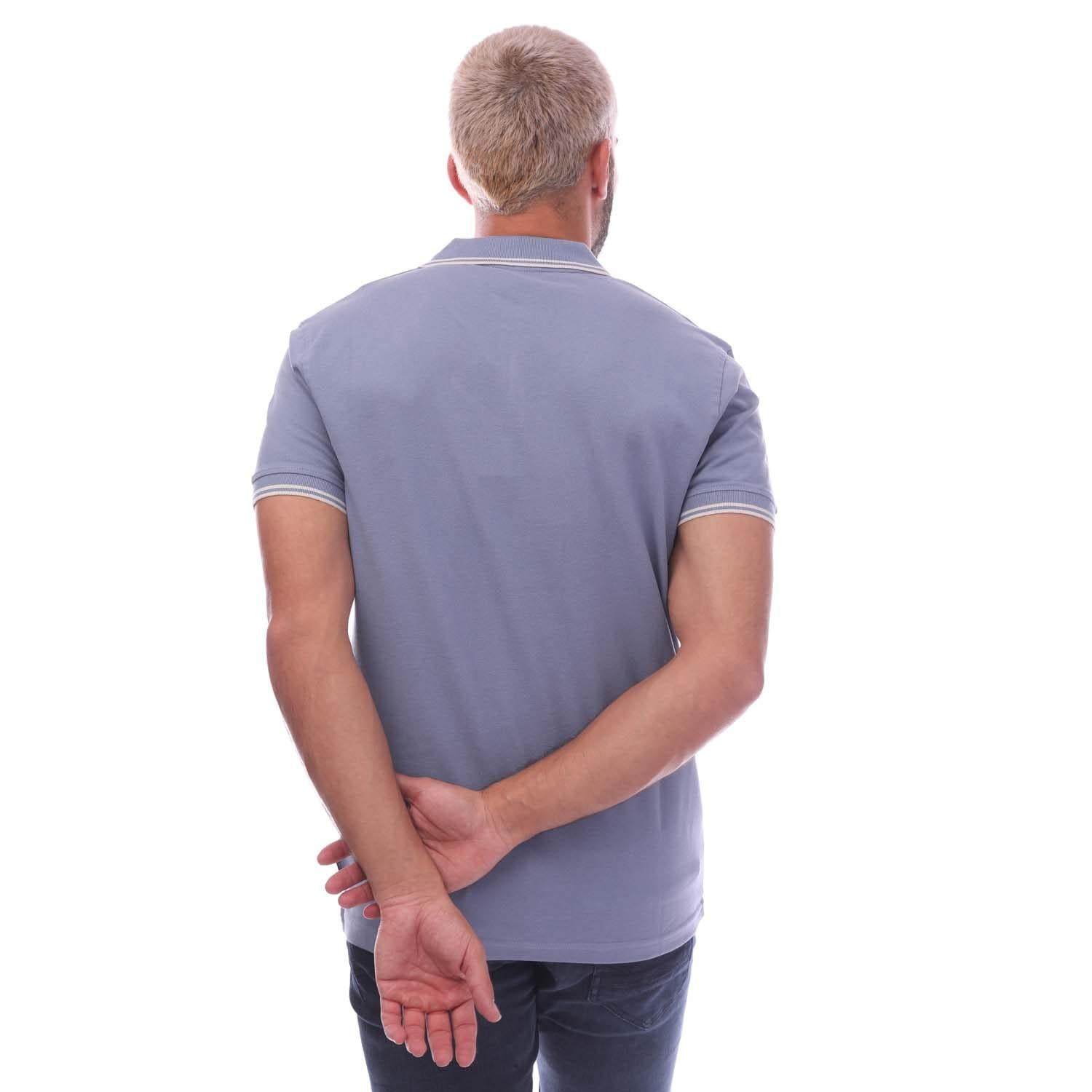 Blue - Back - Duck and Cover Mens Sameer Polo Shirt