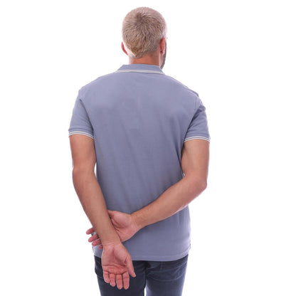 Blue - Back - Duck and Cover Mens Sameer Polo Shirt