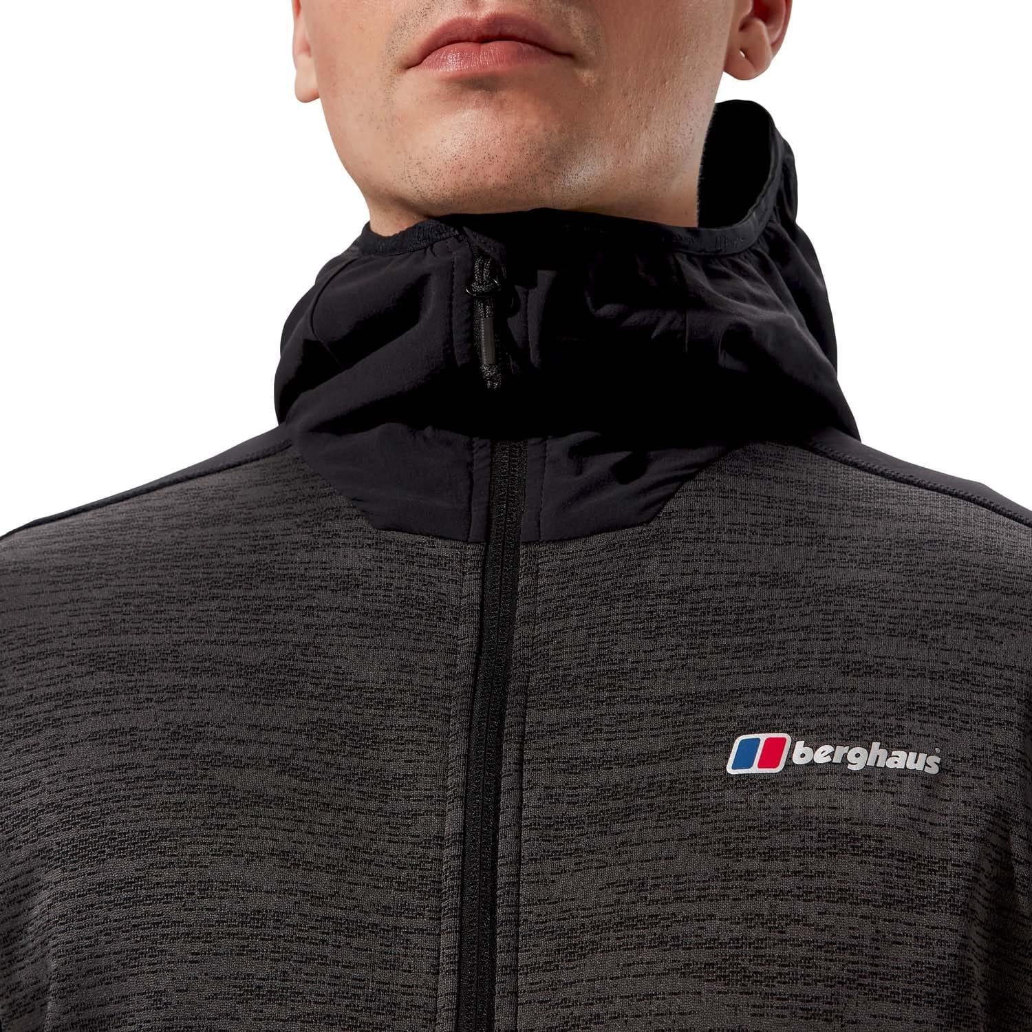 Grey-Black - Side - Berghaus Mens Thraskii Hooded Jacket