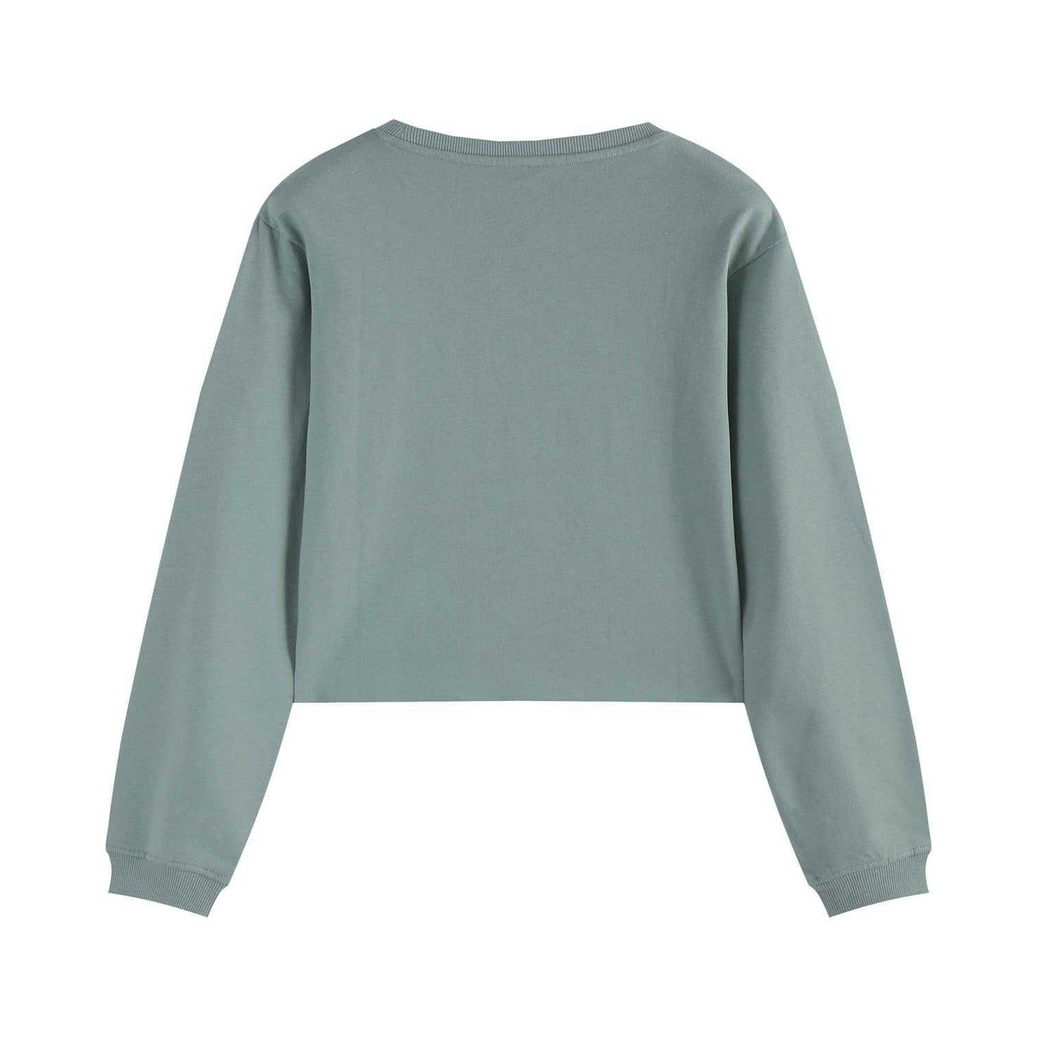 Green - Back - Be You Girls Westside Lettering Crew Neck Sweatshirt