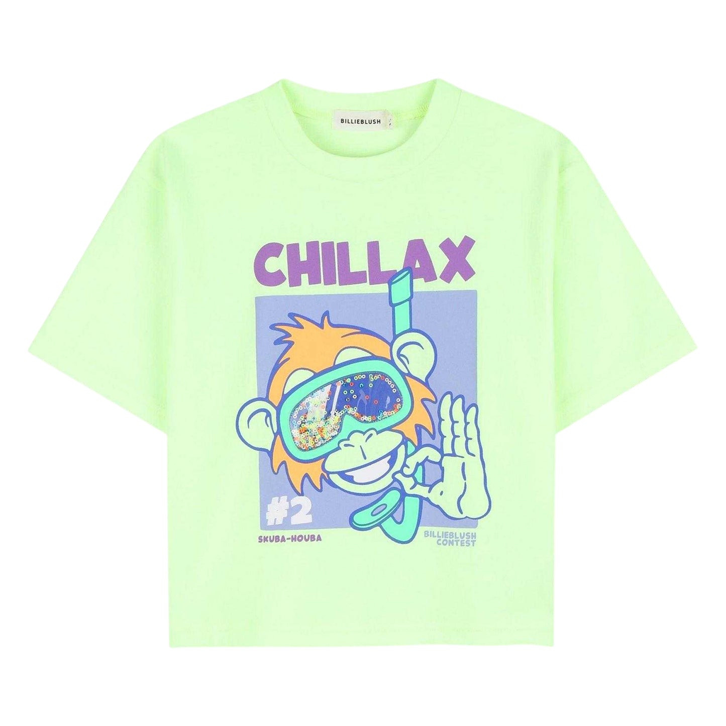 Lime - Front - Billieblush Girls Billieblush T-Shirt