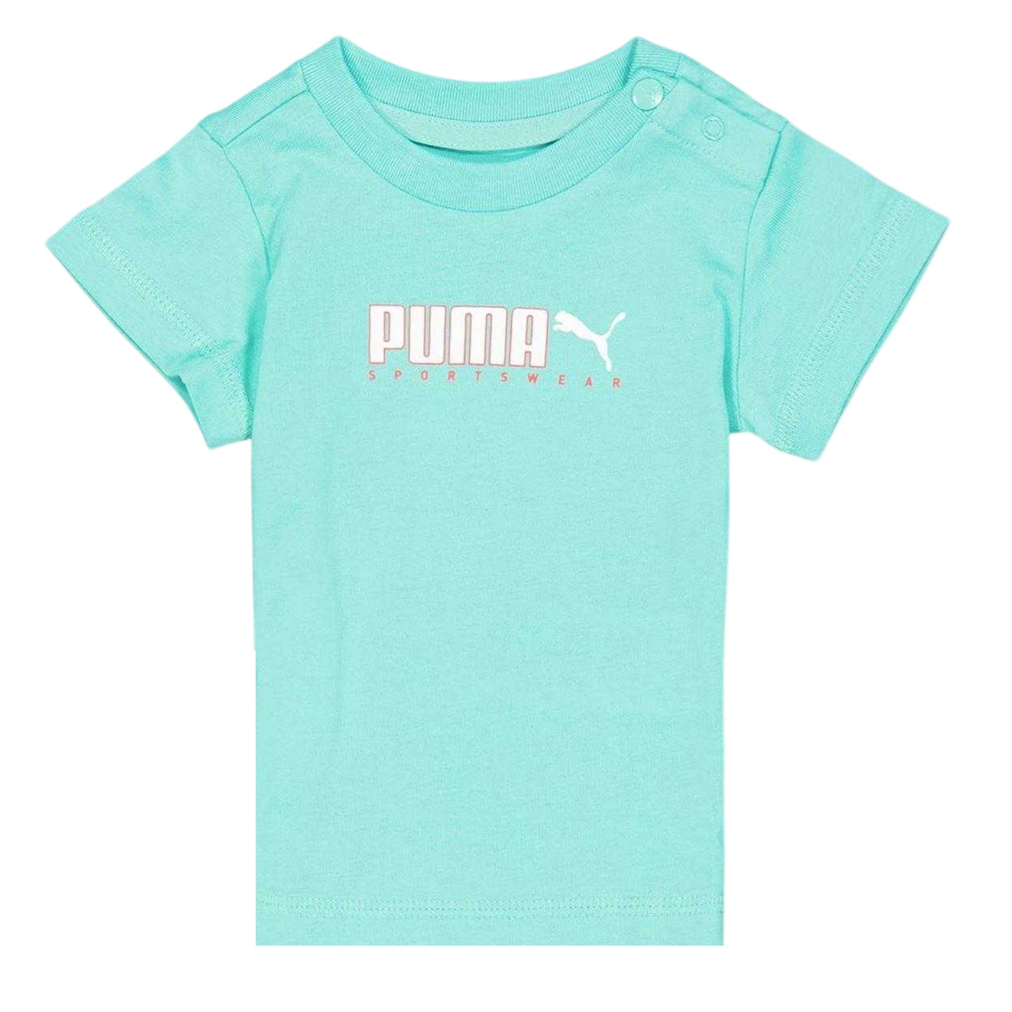 Aquatic - Back - Puma Childrens-Kids Logo Cotton Top & Bottom Set Set