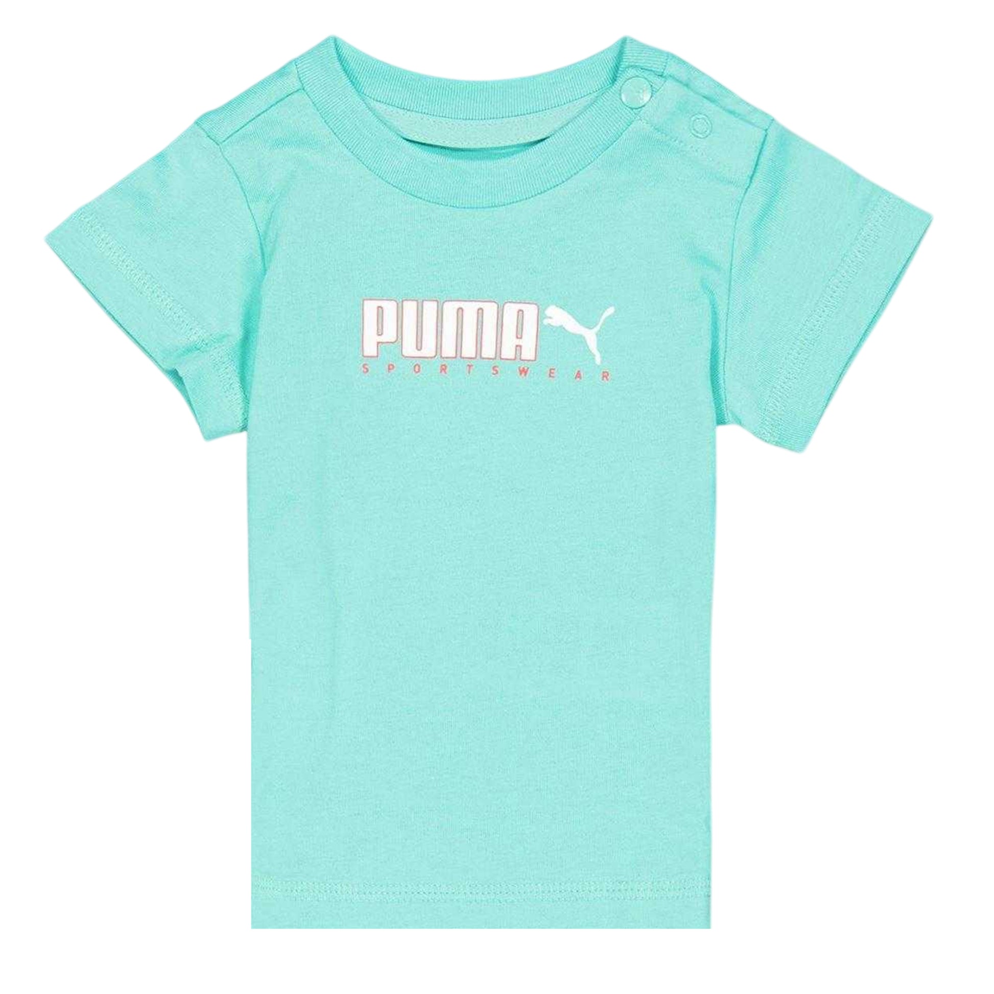 Aquatic - Back - Puma Childrens-Kids Logo Cotton Top & Bottom Set Set