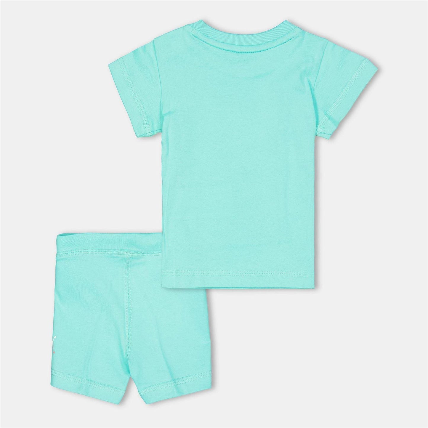 Aquatic - Side - Puma Childrens-Kids Logo Cotton Top & Bottom Set Set