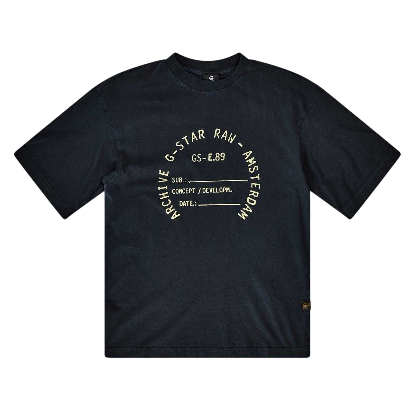 Salute - Front - G-Star Childrens-Kids Graphic Print Drop Shoulder Oversized T-Shirt