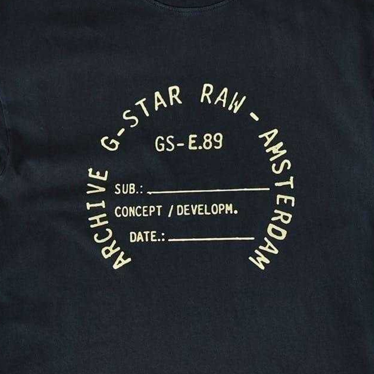 Salute - Back - G-Star Childrens-Kids Graphic Print Drop Shoulder Oversized T-Shirt