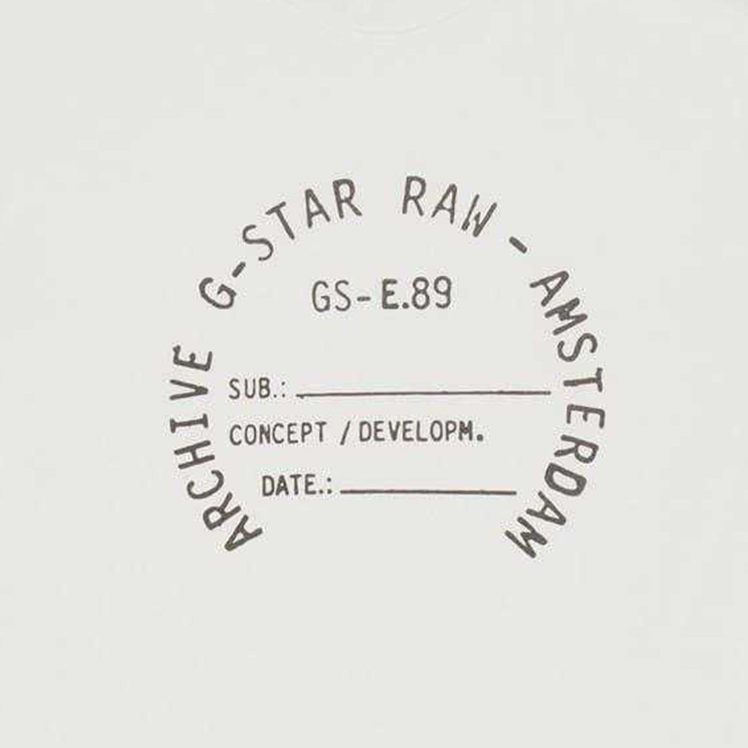 White - Back - G-Star Childrens-Kids Graphic Print Drop Shoulder Oversized T-Shirt