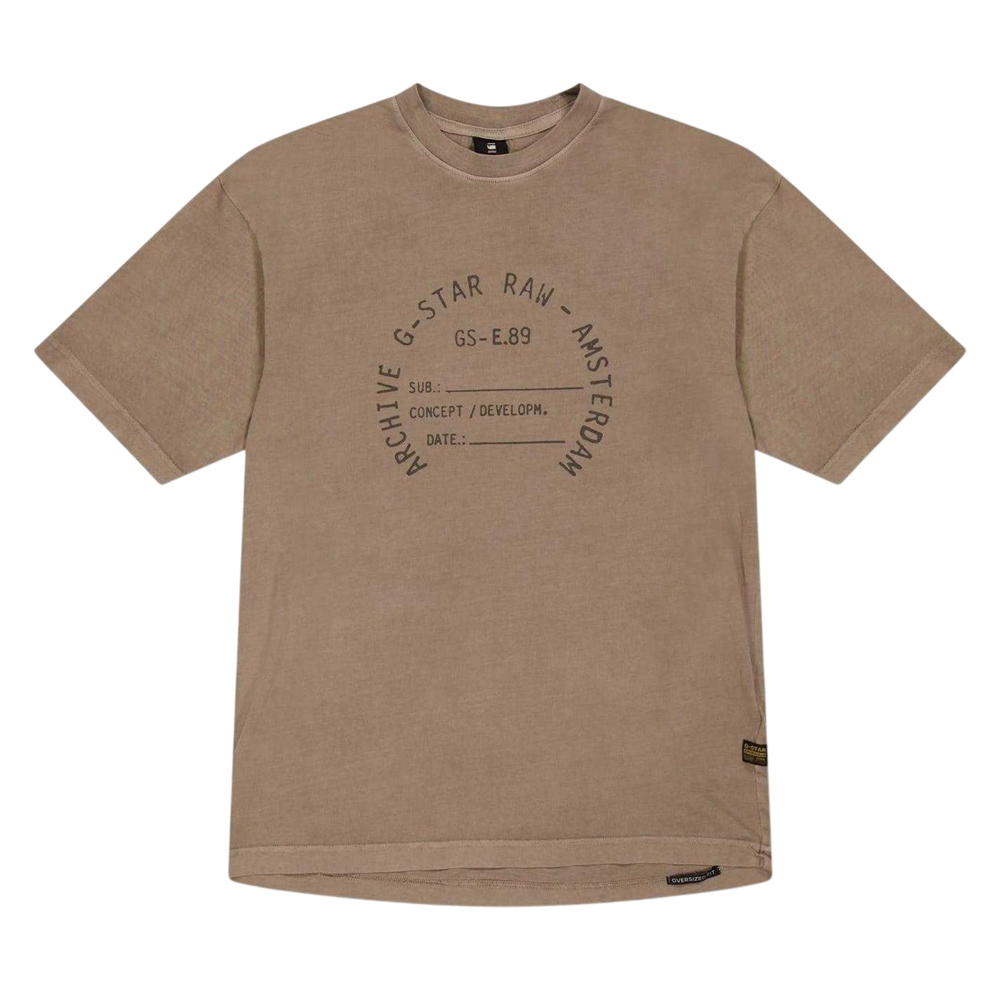 Elephant - Front - G-Star Childrens-Kids Graphic Print Drop Shoulder Oversized T-Shirt