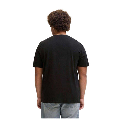 Black - Back - Jack And Jones Mens Colour Logo Plus T-Shirt