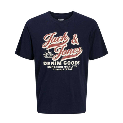 Sky Captain - Front - Jack And Jones Mens Colour Logo Plus T-Shirt