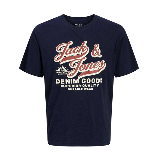 Sky Captain - Front - Jack And Jones Mens Colour Logo Plus T-Shirt