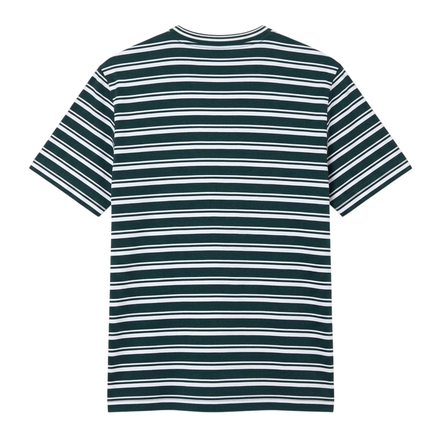 Green - Back - Lacoste Womens-Ladies Striped Boxy T-Shirt