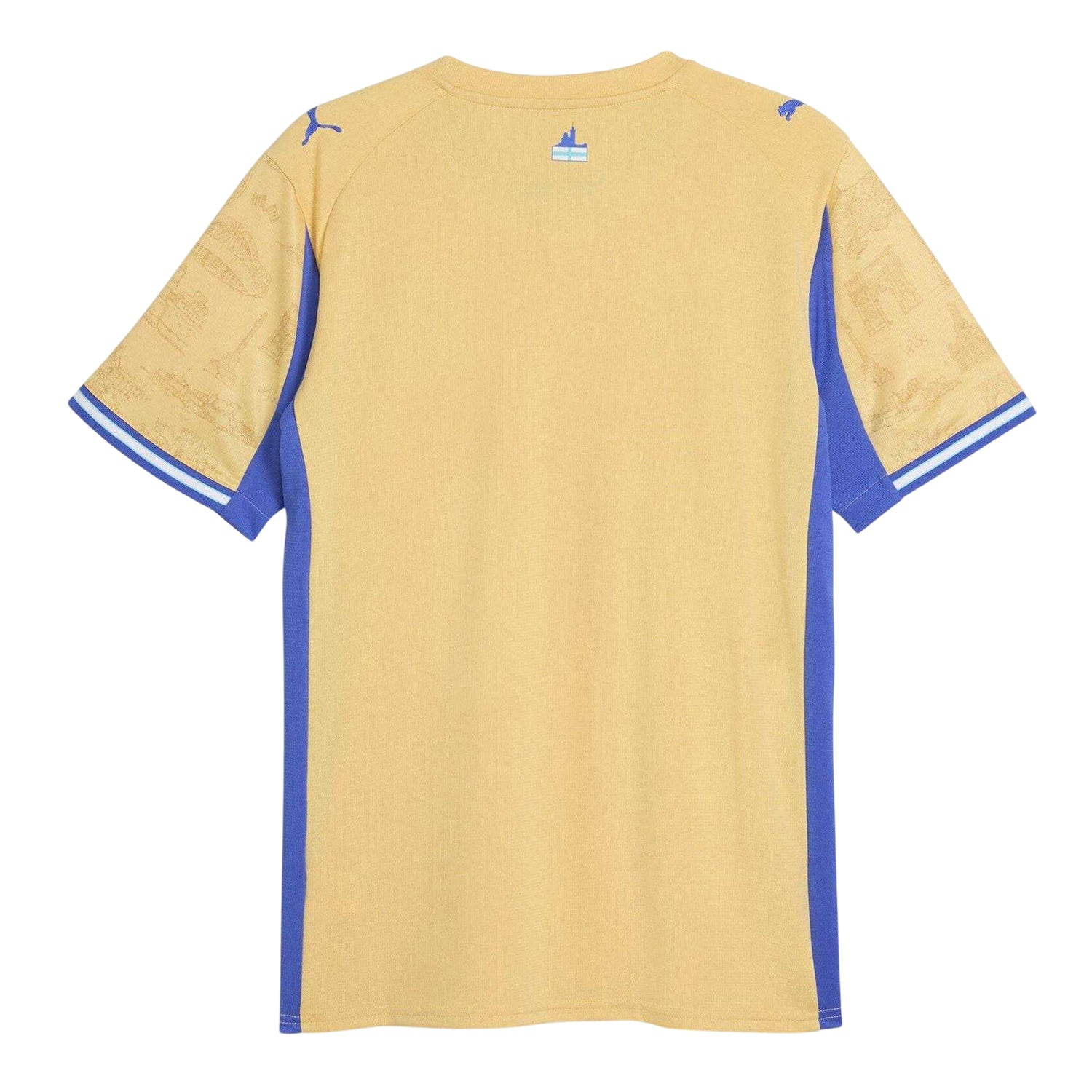 Gold-Royal Blue - Back - Puma Mens Olympique De Marseille FC Jersey