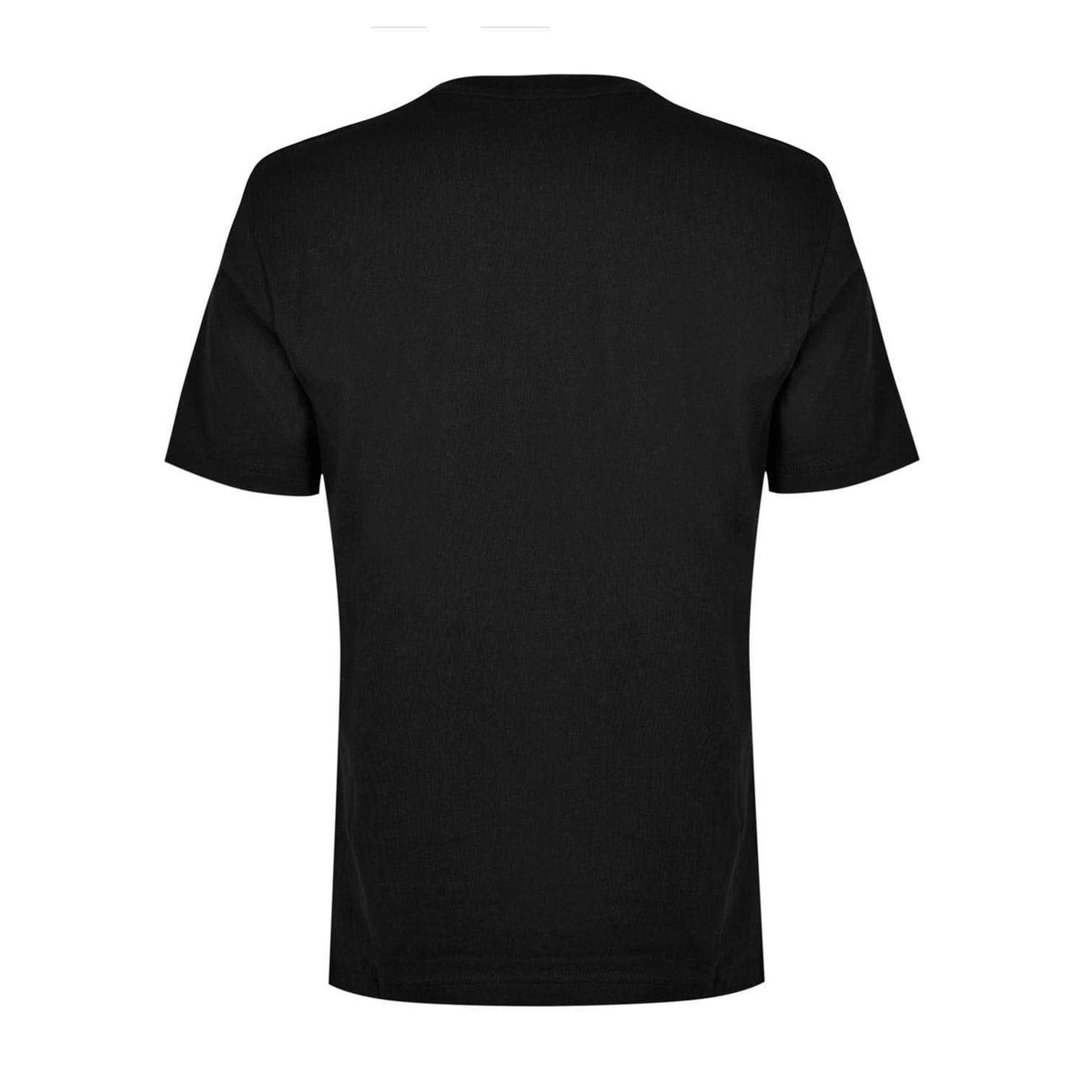 Black - Back - Boss Mens Stitched Cotton Logo T-Shirt