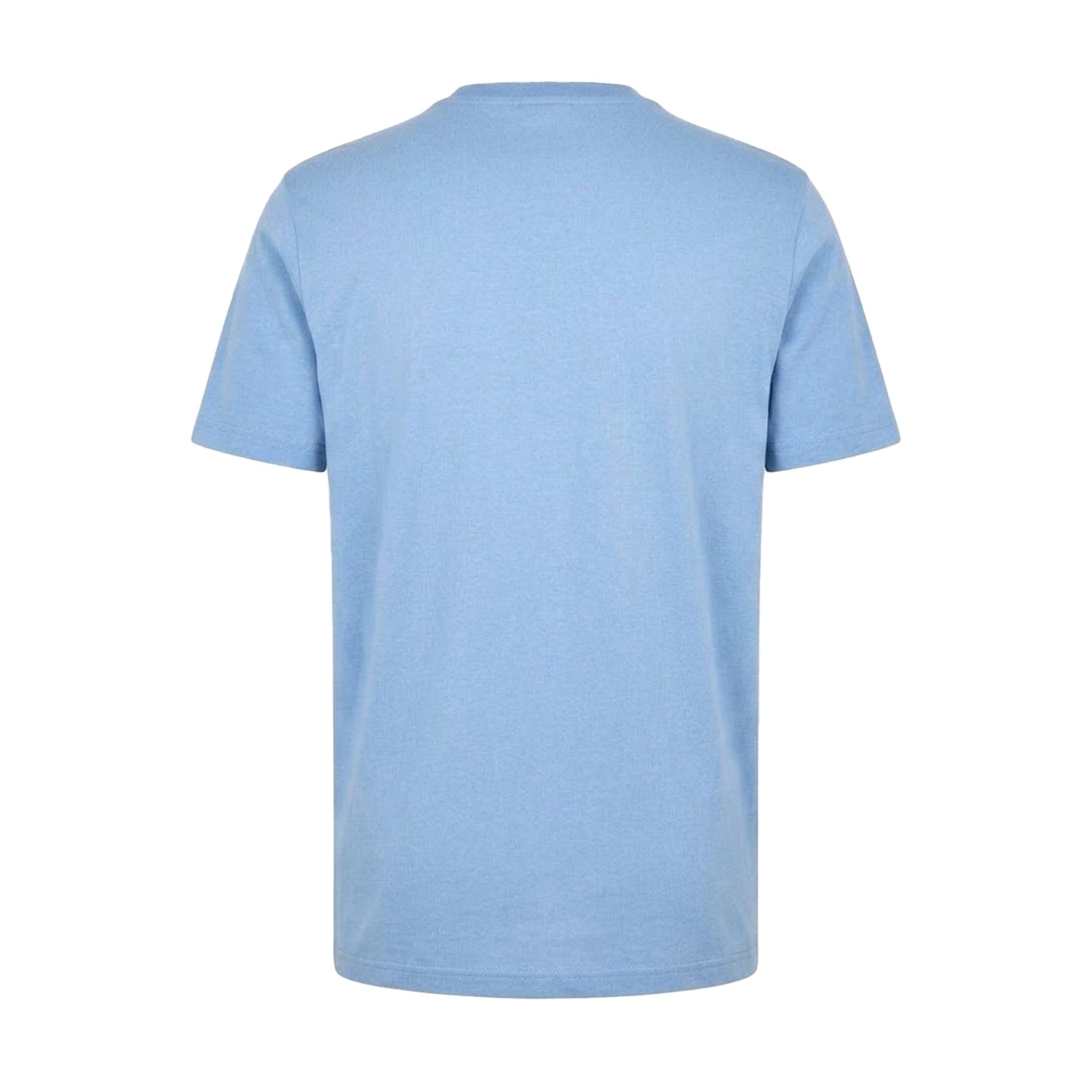 Blue - Back - Boss Mens Stitched Cotton Logo T-Shirt