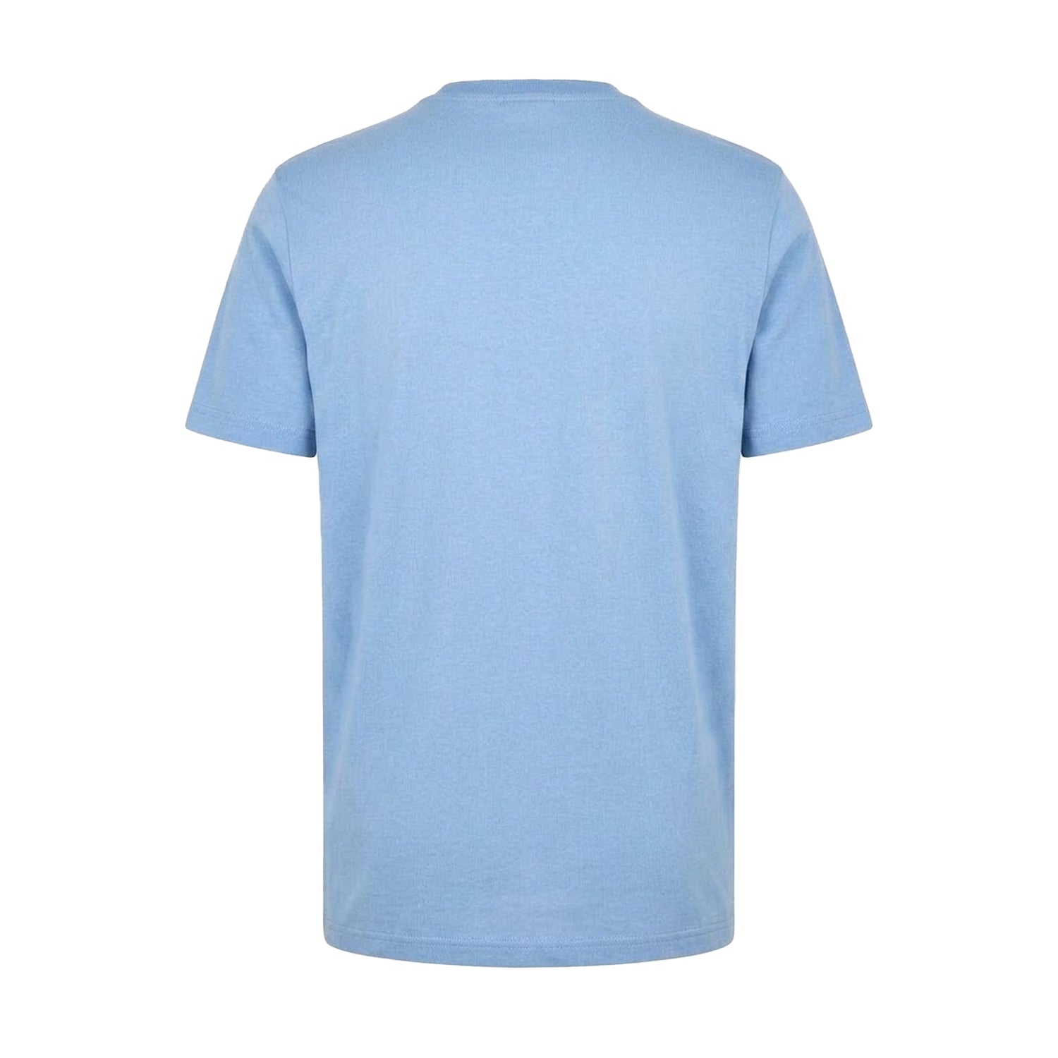 Blue - Back - Boss Mens Stitched Cotton Logo T-Shirt