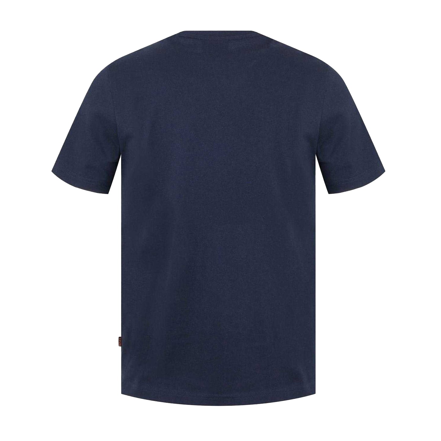 Navy - Back - Boss Mens Stitched Cotton Logo T-Shirt