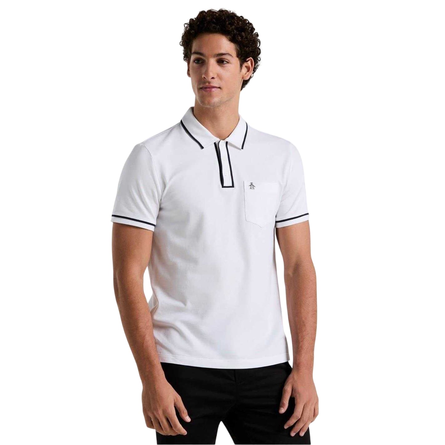 Bright White - Front - Original Penguin Mens Regular Polo Shirt