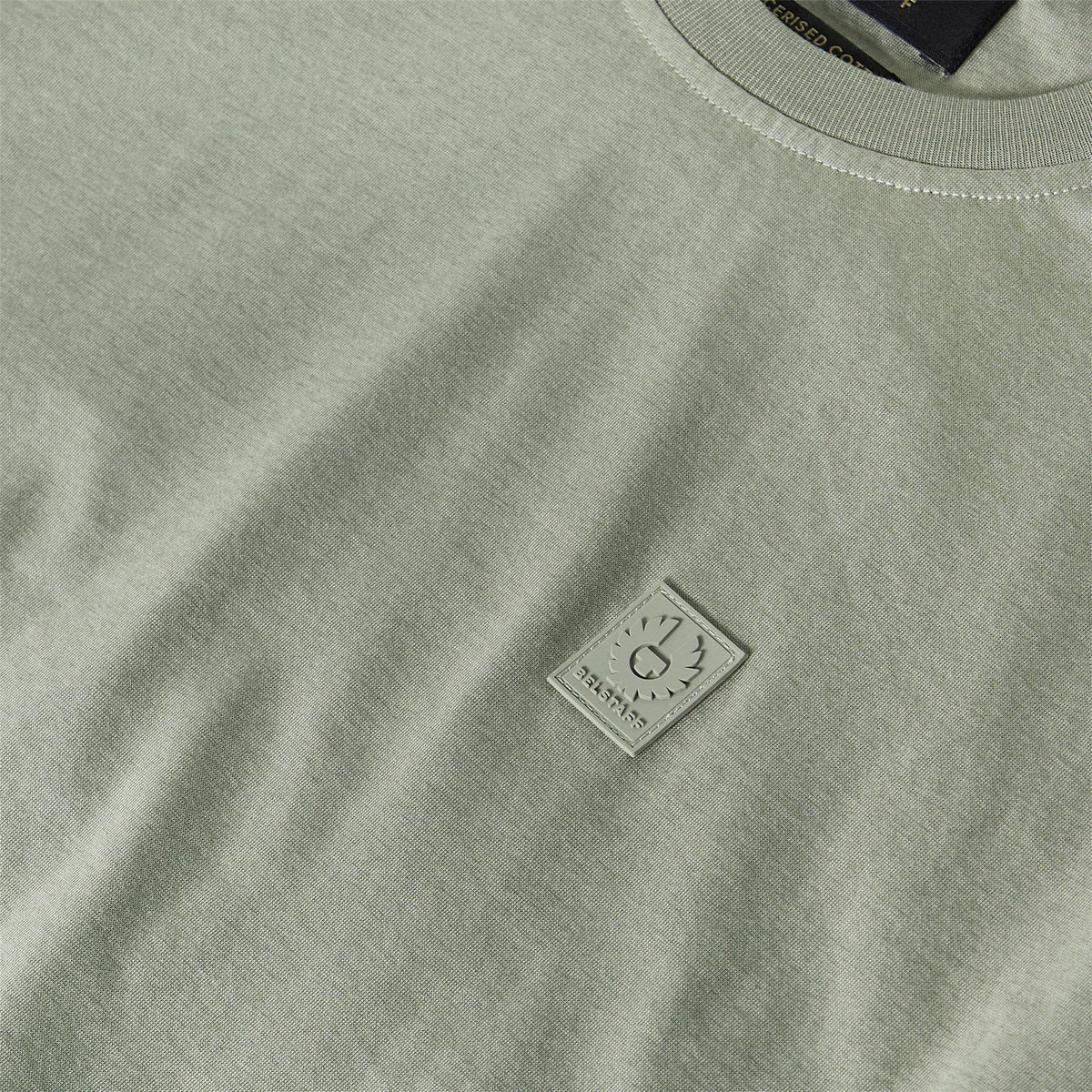 Lichen - Pack Shot - Belstaff Mens Logo Cotton Regular T-Shirt