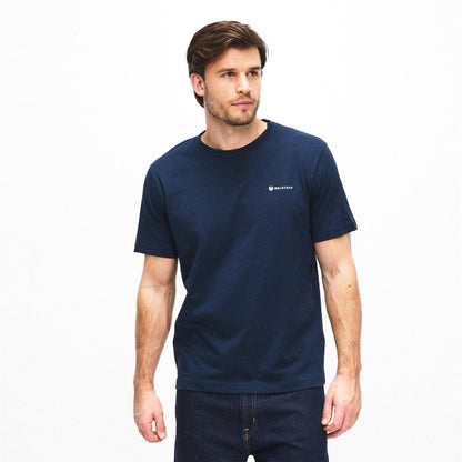 Black-Ink-White - Side - Belstaff Mens Logo Cotton T-Shirt (Pack of 3)