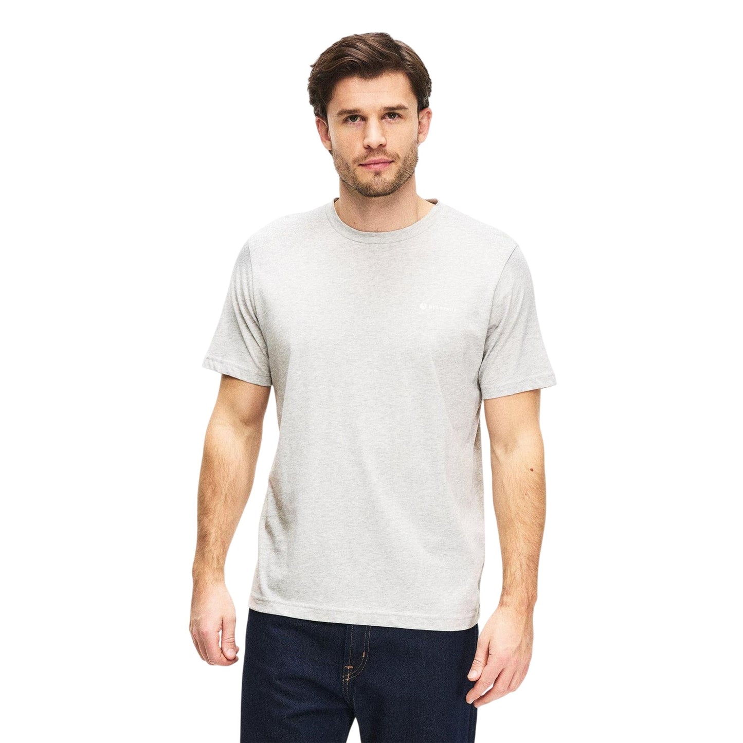 White-Green-Silver - Pack Shot - Belstaff Mens Logo Cotton T-Shirt (Pack of 3)