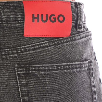 Grey - Side - Hugo Womens-Ladies 933 Wide Leg Modern Jeans