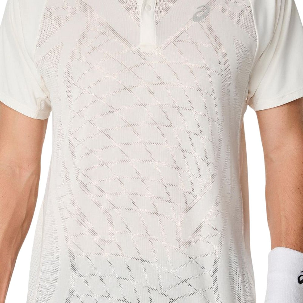 Cream - Side - Asics Mens Actibreeze Match Polo Shirt