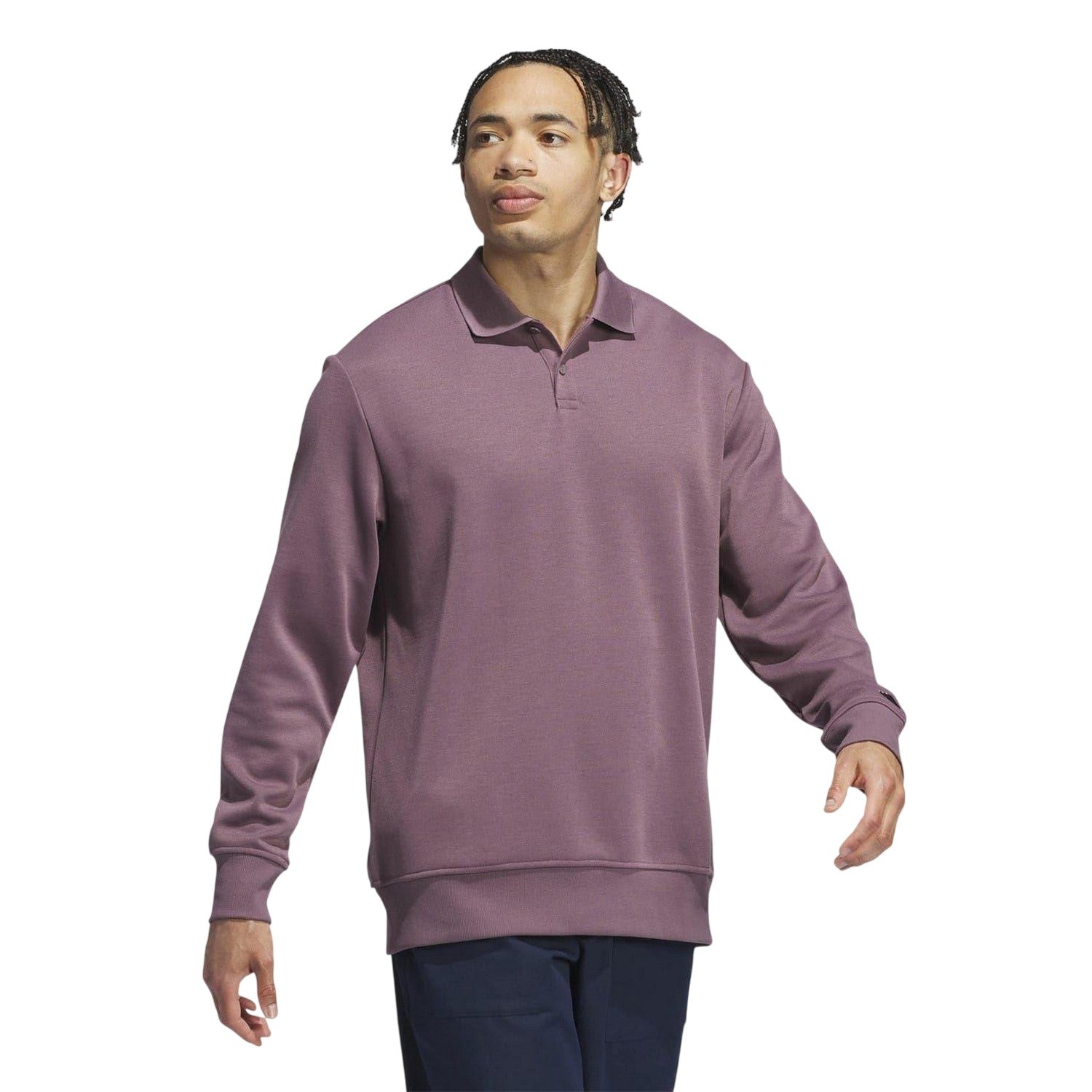 Fig - Lifestyle - Adidas Mens Go-To Long-Sleeved Polo Shirt