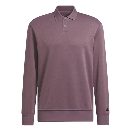 Fig - Front - Adidas Mens Go-To Long-Sleeved Polo Shirt