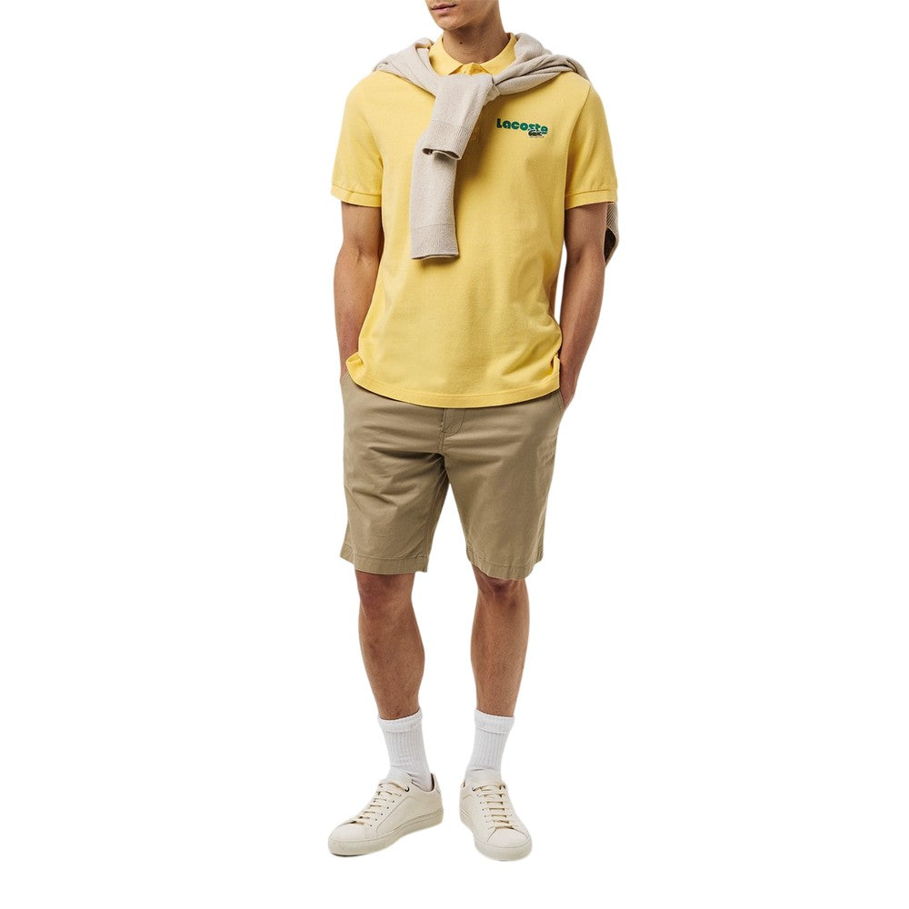 Cornsilk - Close up - Lacoste Mens Relaxed Fit Polo Shirt