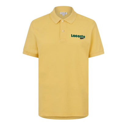 Cornsilk - Front - Lacoste Mens Relaxed Fit Polo Shirt