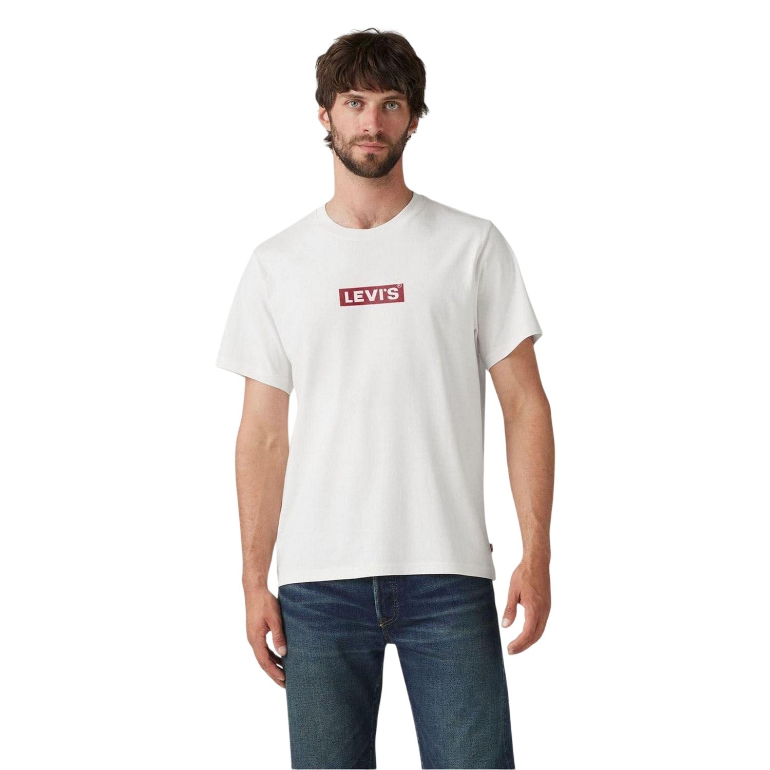 White - Side - Levis Mens Relaxed Fit T-Shirt