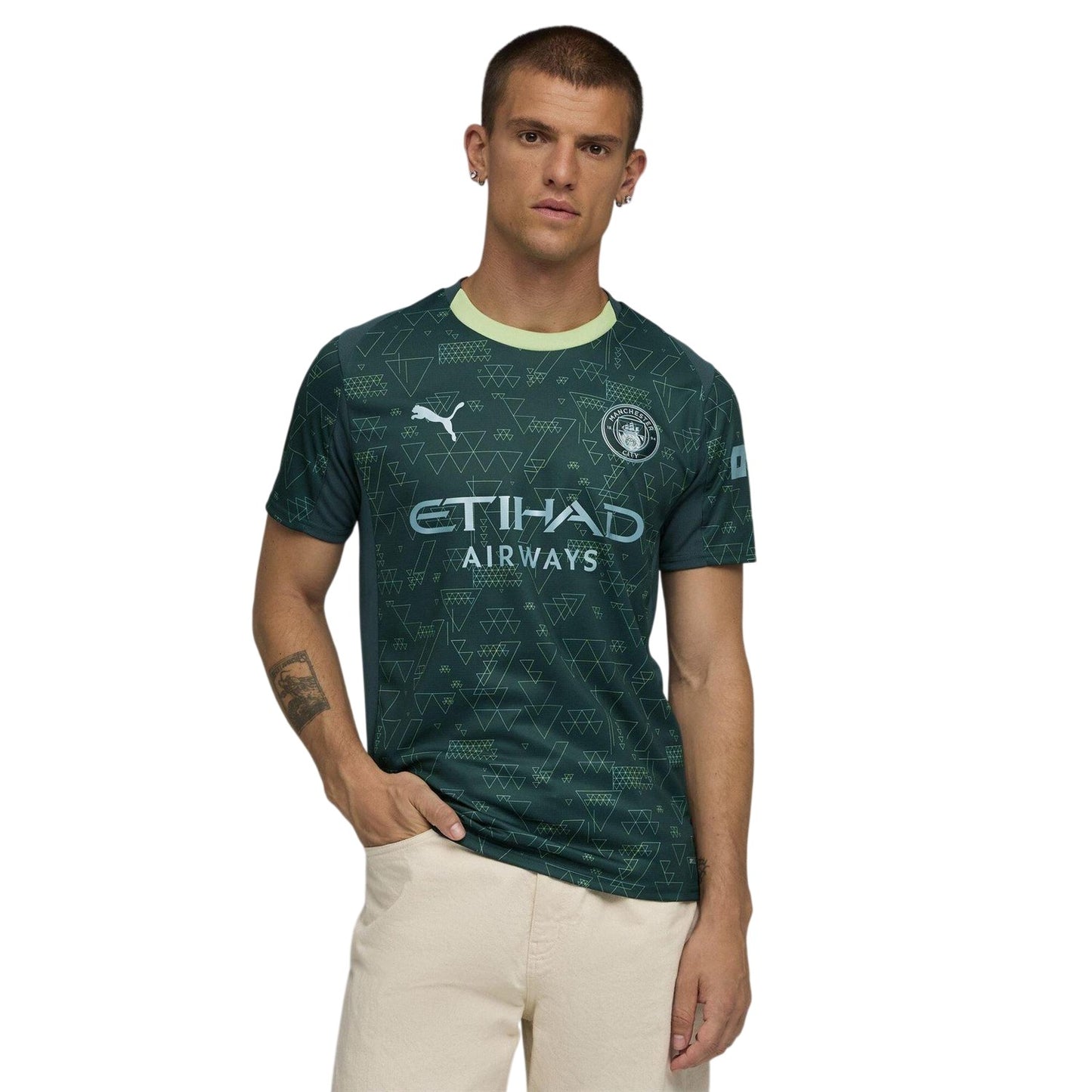 Green - Side - Manchester City FC Mens 25-26 Manchester City FC Jersey