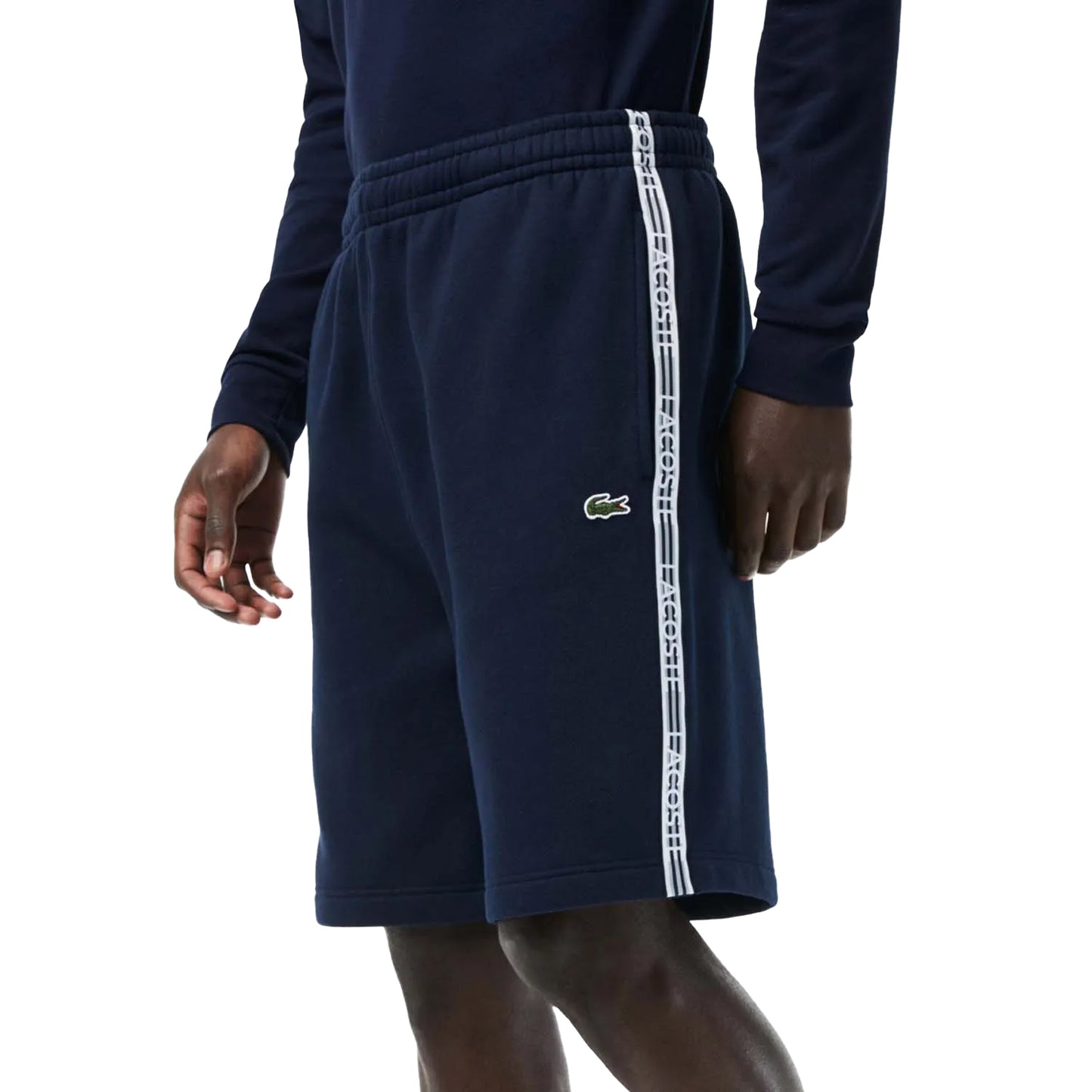 Blue - Side - Lacoste Mens Cotton & Flannel Regular Shorts
