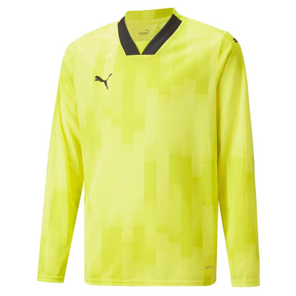 Yellow - Front - Puma Childrens-Kids Teamtarget Abstract Long-Sleeved Goalkeeper Jersey