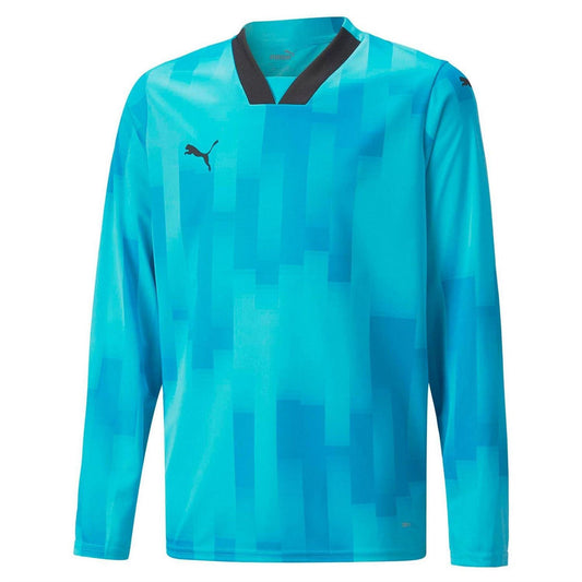 Blue - Front - Puma Childrens-Kids Teamtarget Abstract Long-Sleeved Goalkeeper Jersey