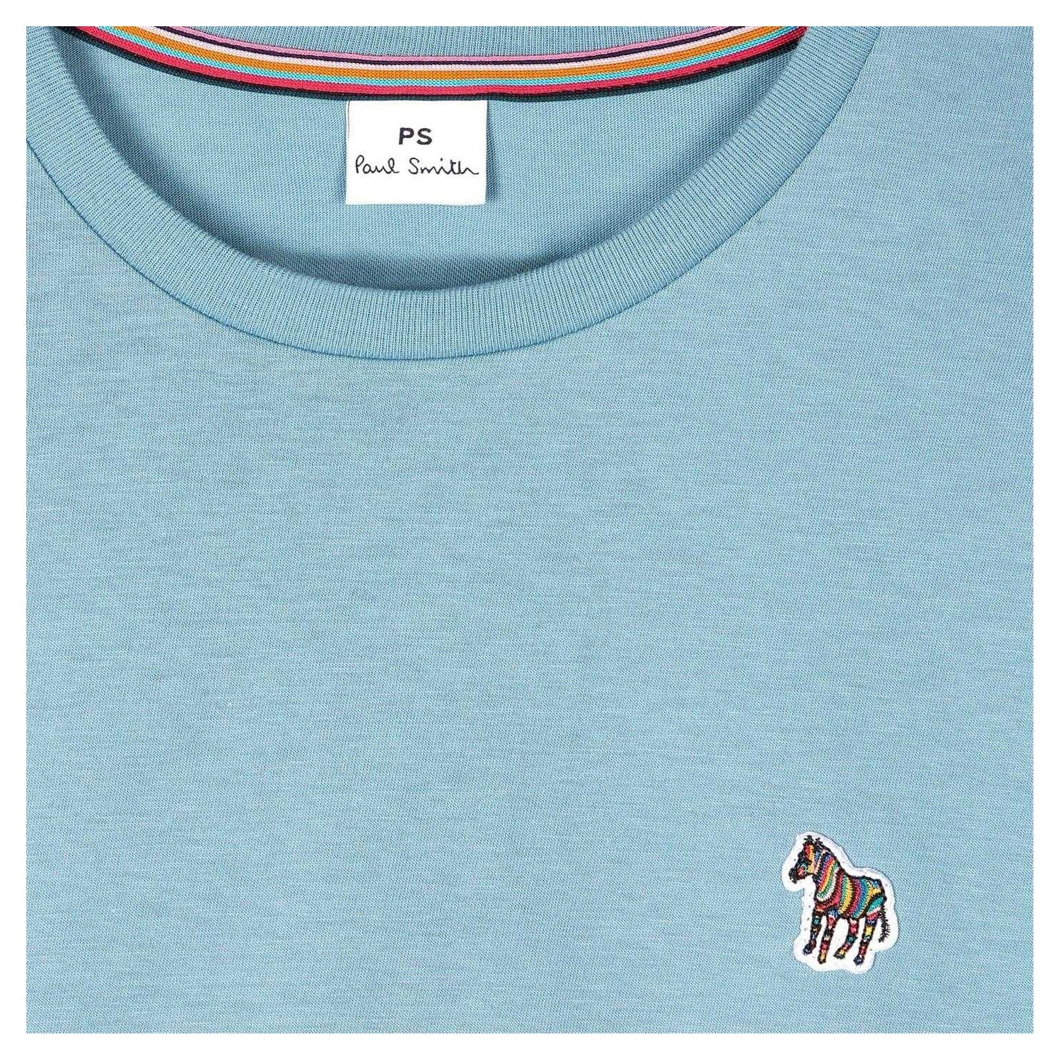 Blue - Side - Paul Smith Mens Zebra T-Shirt
