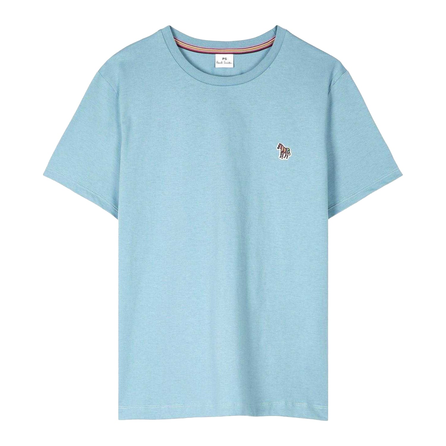Blue - Front - Paul Smith Mens Zebra T-Shirt