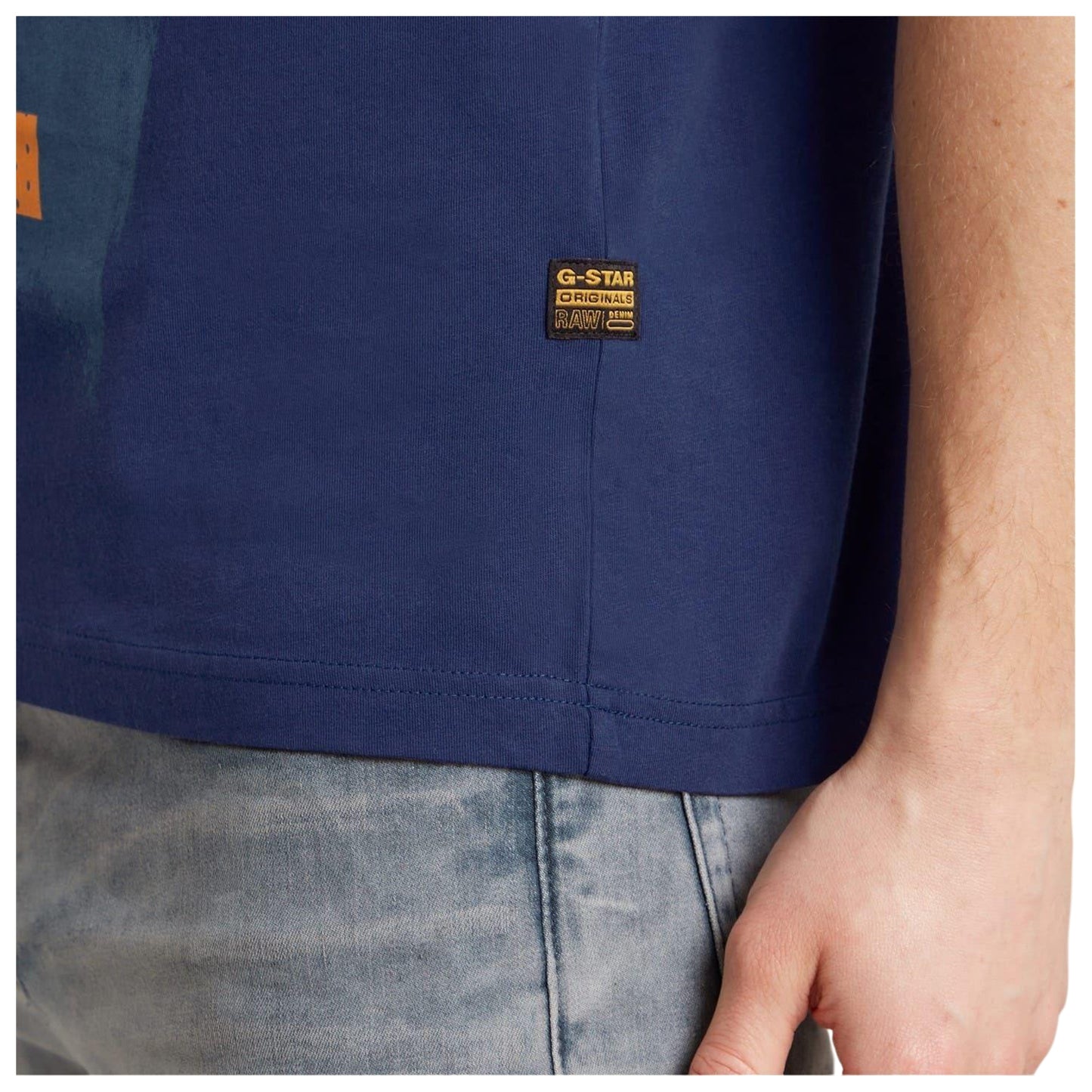 Blue - Lifestyle - G-Star Mens Raw Graphic T-Shirt