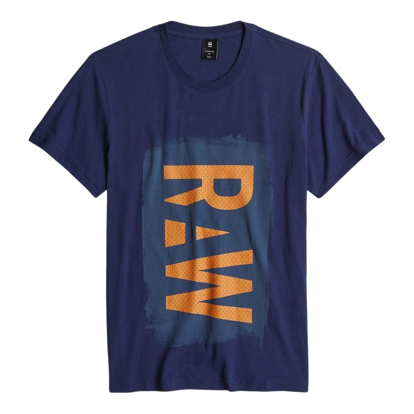 Blue - Front - G-Star Mens Raw Graphic T-Shirt