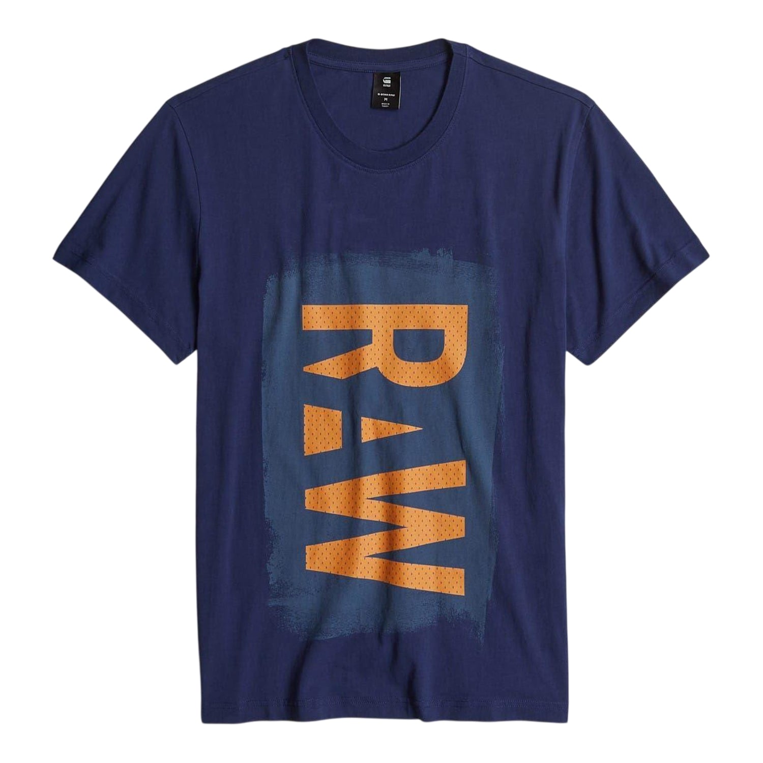 Blue - Front - G-Star Mens Raw Graphic T-Shirt