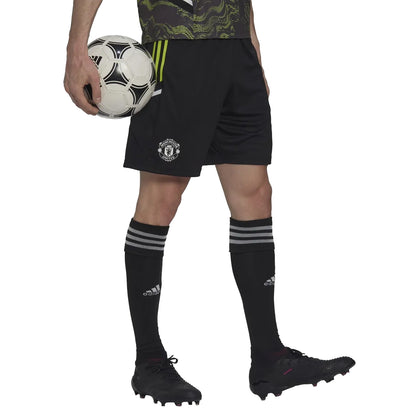 Black - Side - Adidas Mens Manchester United 2022-23 Training Shorts